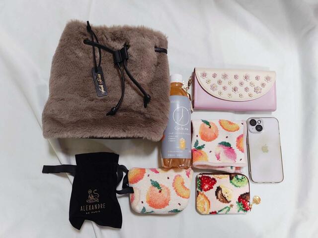 ペットボトル、長財布もラクラク