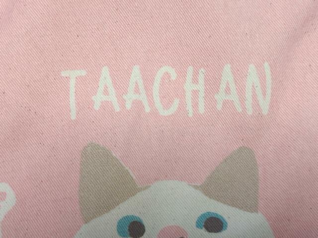 「TAACHAN」のロゴはターチャンと同じアイボリー♪