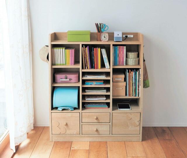 コンセント付き学校用品まるごと収納ラック「ミッキーモチーフ」|¥ 29,900 (税込)