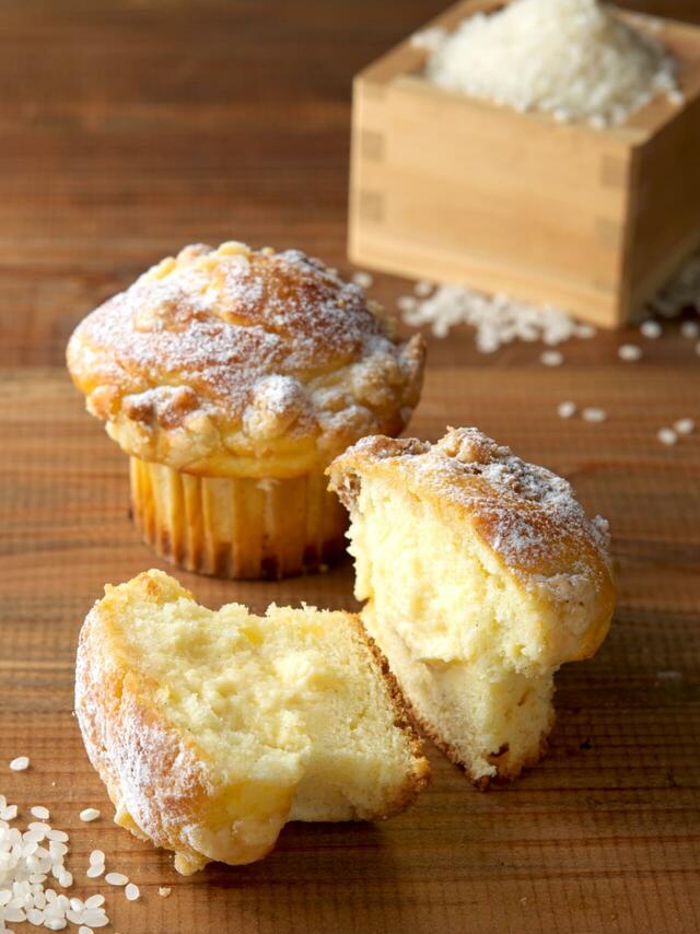 「道産米のベイクドマフィン」＜価格：（1個）648円＞【“海鮮のご飯の友”に“お米やさつまいものスイーツ”！「秋の北海道物産大会」に北の大地の秋の実りが大集合！】