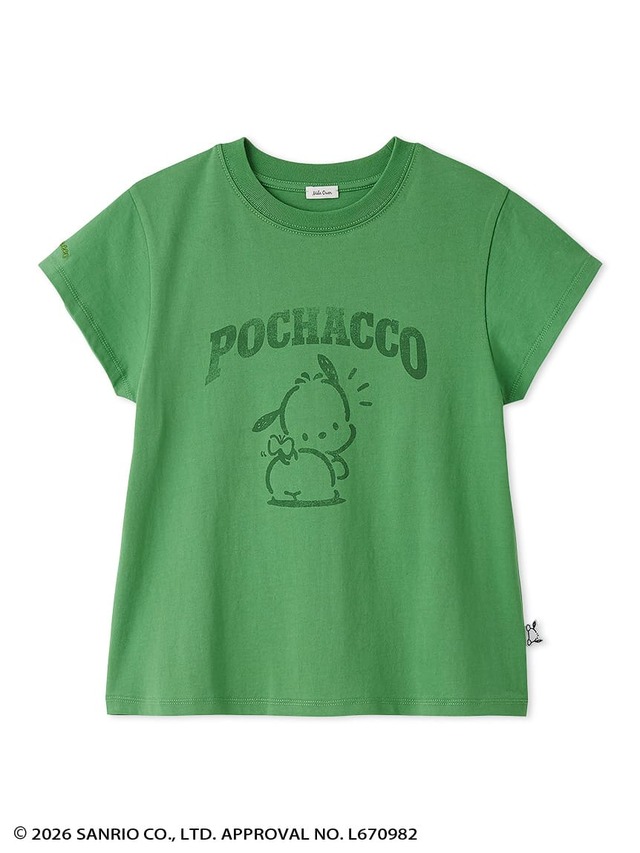 【ポチャッコ×ミラ オーウェン】「カレッジプリントコンパクトTシャツ」6,490円／カラー：GRN