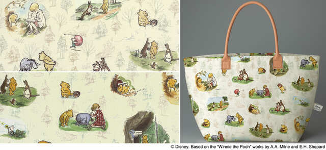 【オックス　くまのプーさん】2色展開 価格：3,300円/m（税込） サイズ：110～114cm幅[綿100%]