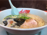 【ラーメン山岡家　朝ラーメン】注文したら2、3分でラーメンが運ばれてきます