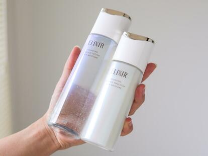 3年ぶりにリニューアルされたエリクシールの化粧水＆乳液。「今まで