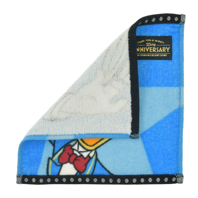 【東京ディズニーリゾート店限定】ドナルド ミニタオル 東京ディズニーリゾート店25周年記念 900円
