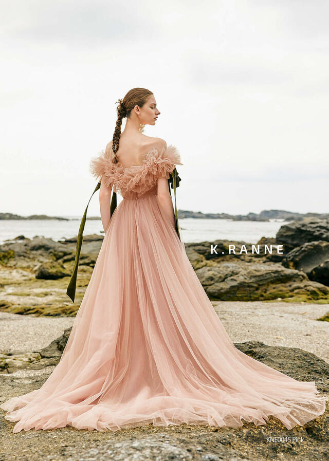 クラウディア|「K.RANNE-クランネ-」新作ウェディングドレス|KNE0045_Pink