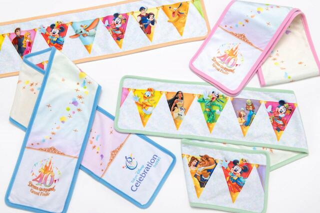 オリジナルフリースマフラー|東京ディズニーリゾート40周年“ドリームゴーラウンド”ルーム〈オリジナルグッズ付きプラン〉|東京ディズニーセレブレーションホテル ウィッシュ/ディスカバー