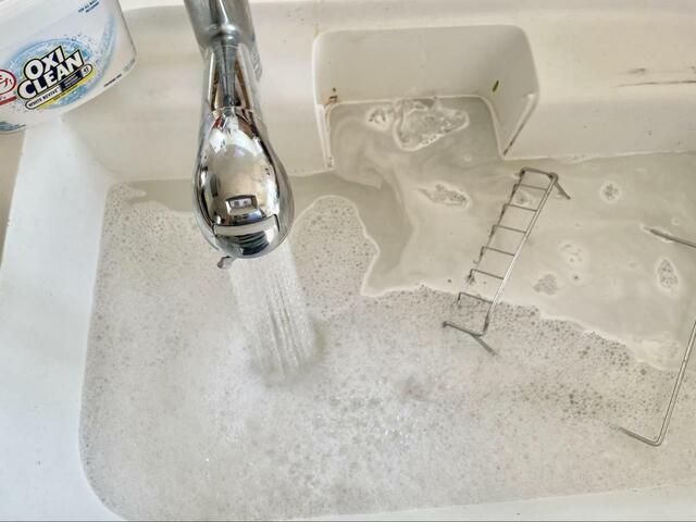 【オキシクリーン　ホワイトリバイブ】アメリカ製は泡がもこもこ立ちます