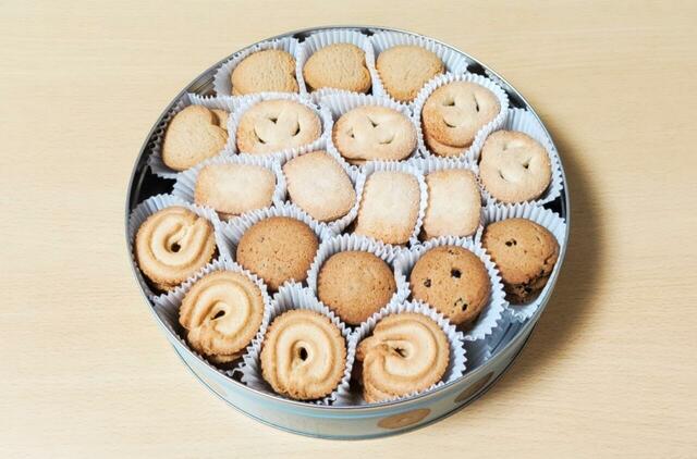 【コストコ カレンズ ダニッシュクッキー 908g 1488円】中身は2段重ねになっており、ボリューム満点