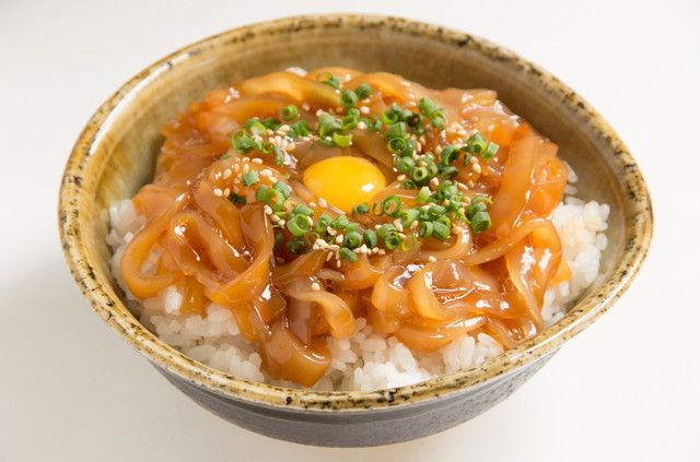 隠岐島の寒シマメ漬け丼