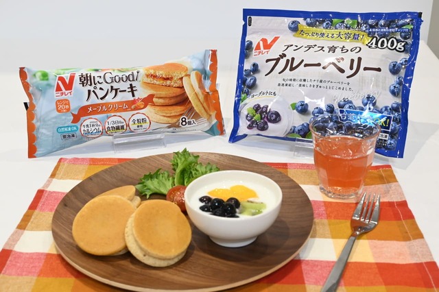 朝食盛り付け例