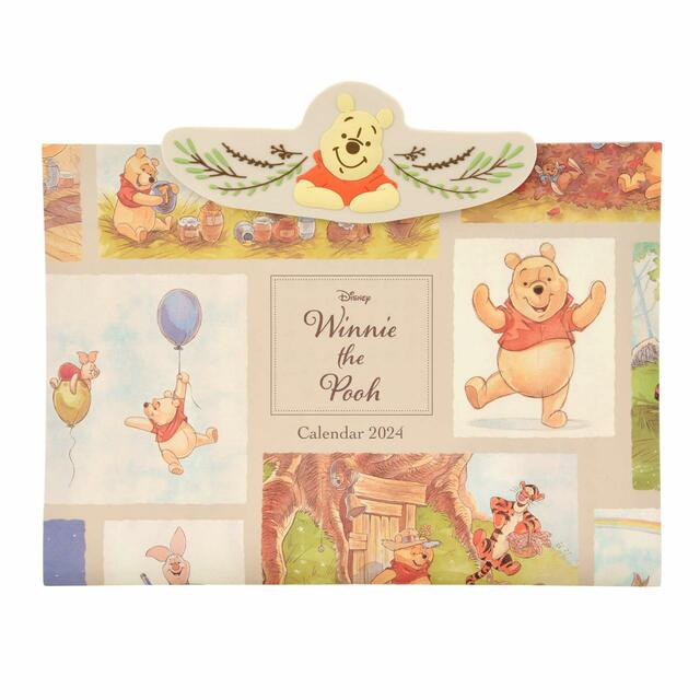 プー＆フレンズ 壁掛けカレンダー クリップ付き Calendar＆Organizer 2024 2,200円