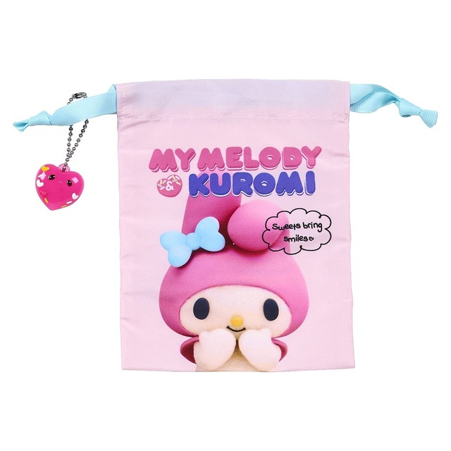 【マイメロディ&クロミ】「巾着3枚セット」1,793円/セットでの販売です