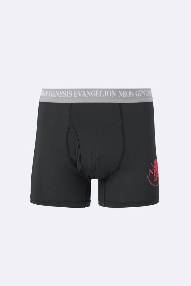 【GU『新世紀エヴァンゲリオン』スペシャルコレクション】「スタイルドライボクサーパンツ EVANGELION」カラー: 09 BLACK　590円