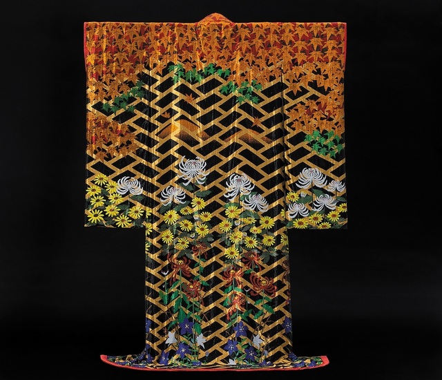 金谷美帆/総ビーズ織り和衣裳_秋来