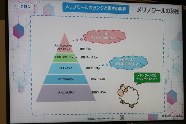 ワークマンでは最上ランクのスーパーエクストラファインメリノと2番目のエクストラファインメリノを使用