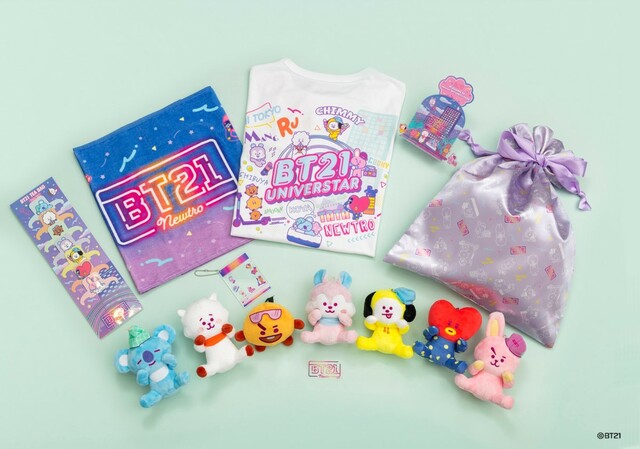 【BT21|sequence MIYASHITA PARK】宿泊者がもらえるオリジナルグッズ(ぬいぐるみはランダムで1個)