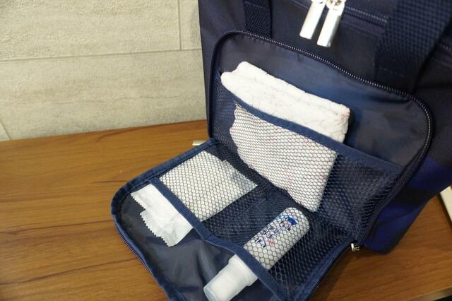 小物類を収納できるポケット