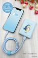 「mofusand モバイルバッテリー 5000mAh サメにゃん」充電イメージ