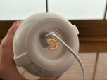 【ニトリ　停電時に光るLEDランタン】底面のUSBポートに直接コードを挿して充電することも可能です◎