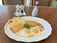 【ロイヤルホスト　モーニングプレート(フライエッグ)】ワンコインでもボリューミー！