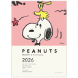 【PEANUTS 2026カレンダー＆ダイアリー】A5ダイアリー（4柄）：各1,430円（税込）／A6ダイアリー（4柄）：各990円（税込）