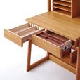 タモ材の収納にこだわったラック付き学習机 ＜幅80／幅100cm＞｜￥ 59,900～72,900 （税込）