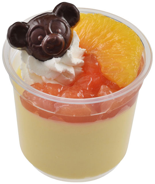 オレンジムース、スーベニアカップ付き（中身）／東京ディズニーシー「ダッフィーのイースター・フェア」©Disney