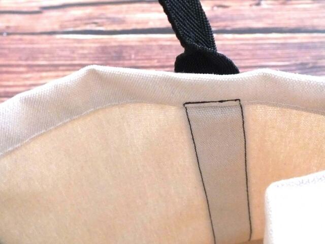 【ゴティバ】バッグの持ち手もしっかり縫い付けられています