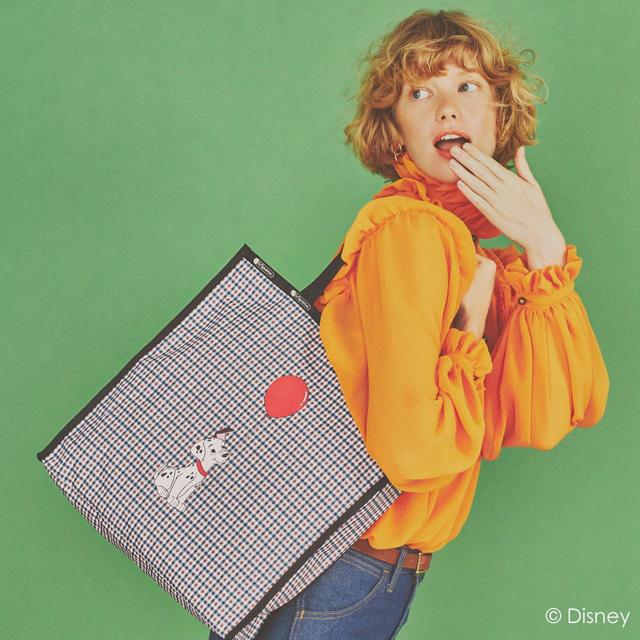 【ダルメシアン プレイドトート】H38×W35×D11cm ¥16,500