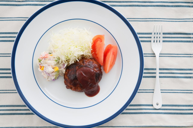 料理例：ハンバーグ