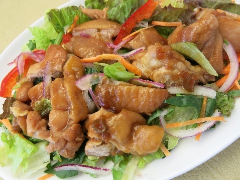 キッコーマン食品「うちのごはん 香味ねぎだれ ふっくらチキン」調理例