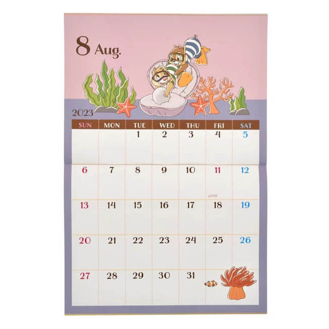 チップ＆デール 壁掛けカレンダー 2023 クリップ付き CALENDARS ＆ ORGANIZERS 2,200円