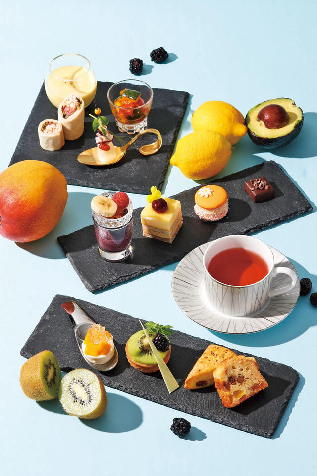 アサイーやココナッツウォーターなどのスーパーフードを使用した、目にも鮮やかなスイーツ。ホテル雅叙園東京 Cafe&Bar「結庵」【東京・目黒】