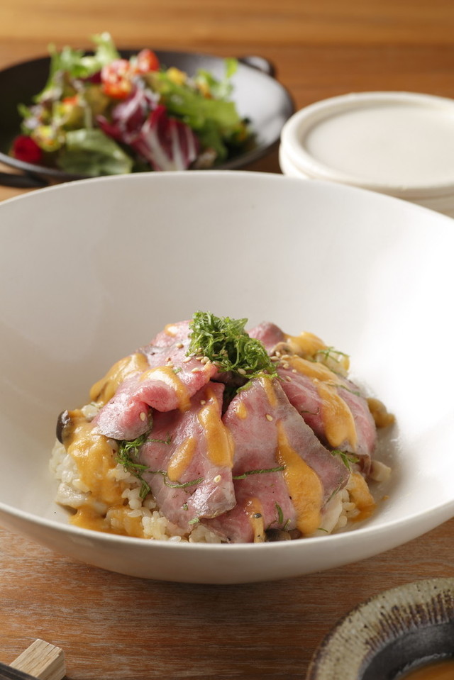 【和】ローストビーフ丼セット