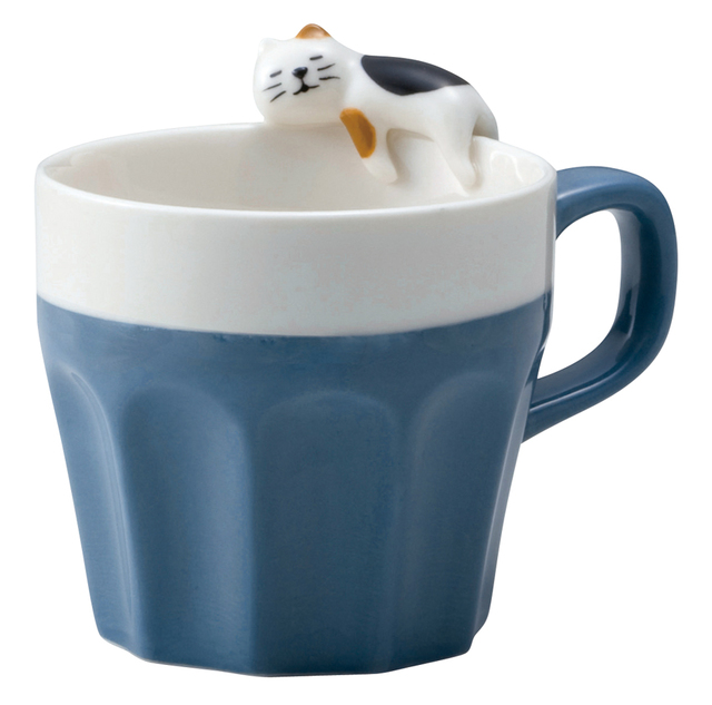 concombre　うとうとマグカップ（三毛猫）