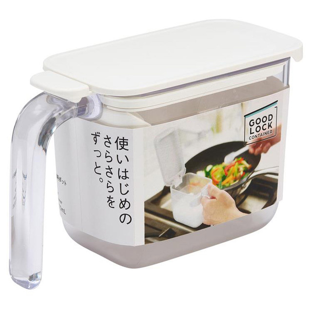 【ロフト「キッチン便利グッズ」売上ランキング 6位】「調味料ポット ホワイト（マーナ）」1,078円（税込）