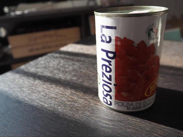 【カルディ　ラ・プレッツィオーザ トマト缶】イタリア産の本格的なトマト缶です