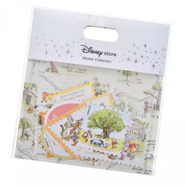 プー&フレンズ シール・ステッカー フレーク 切手風 Classic Pooh Sticker Collection 700円
