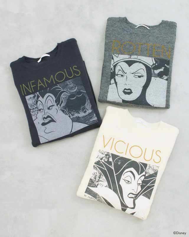 ニット 5,390円|Samansa Mos2 blue「ディズニーヴィランズ」コレクション