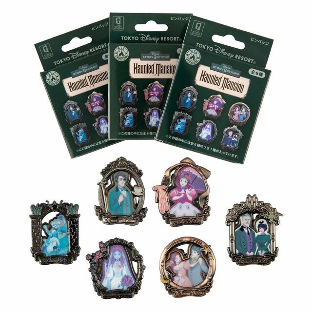 ピンバッジ 1,300円|サイズ:(1個あたり)縦約5×横約4cm|東京ディズニーリゾート「ディズニーストーリービヨンド」グッズ|販売店舗:東京ディズニーランド「キングダム・トレジャー」|発売日:2023年1月26日(木)
