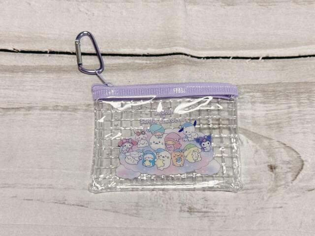 しろたん×サンリオキャラクターズ カラビナ付きミニメッシュポーチ:110円(税込)