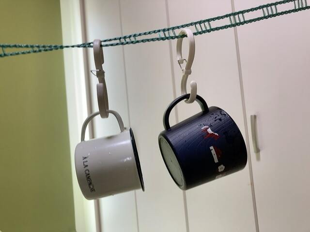 【セリア ハンガーロープ5m】風にも強い