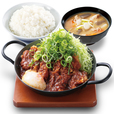 青ねぎ味噌チキンカツ鍋定食