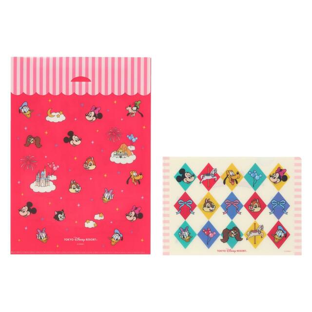 クリアホルダーセット 800円|東京ディズニーリゾート新作ステーショナリーグッズ|販売店舗:東京ディズニーランド「グランドエンポーリアム」、東京ディズニーシー「イル・ポスティーノ・ステーショナリー」|発売日:2026年11月26日(木)
