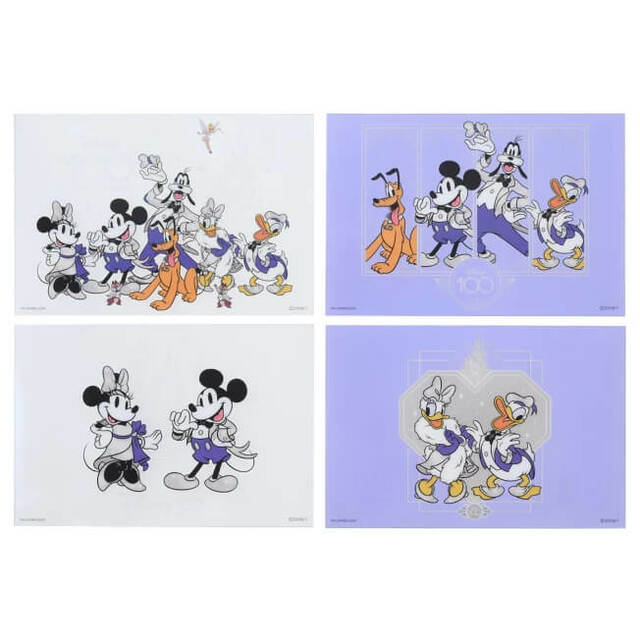 ディズニーキャラクター ポストカード セット フレーム付き The Disney100 Platinum Celebration Collection 660円