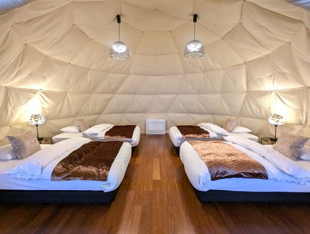 【ブリリアントヴィレッジ日光】「ツインドーム6ｍ＋7ｍデラックス」ベッドルーム