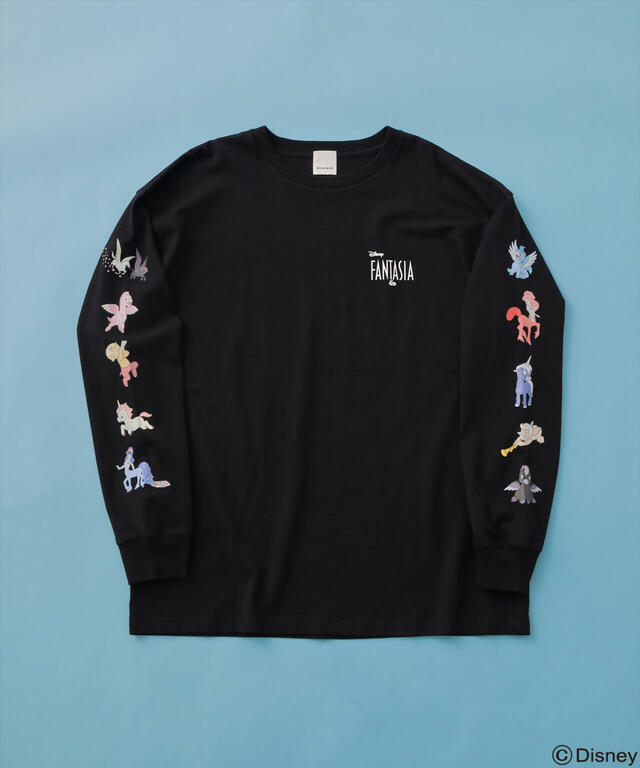 DISNEY FANTASIA/SLEEVE PRINT TOP　¥8,910