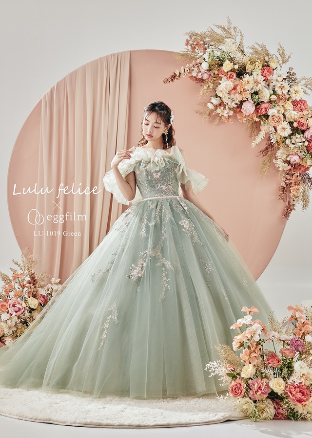 クラウディア「Lulu felice(ルル・フェリーチェ)」新作ウェディングドレス LU-1019_Green