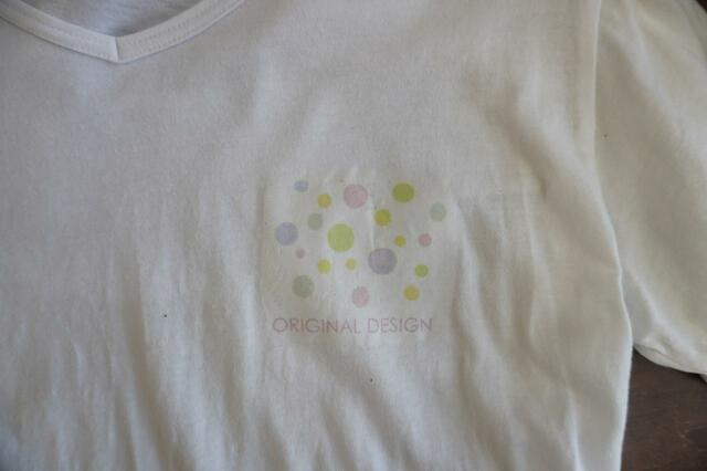 【ダイソー】「アイロンプリントシート」きれいに転写されている